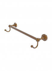 Waverly Place Collection Integrated Hooks Towel Bar Gold 24inch
