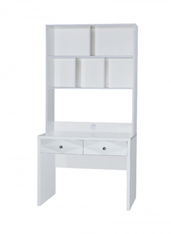 Delmonte Study Desk White 100x195x60centimeter