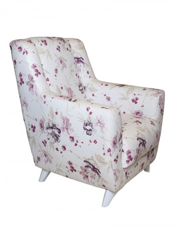 Lale Single Seater Sofa White White 80x88x72centimeter