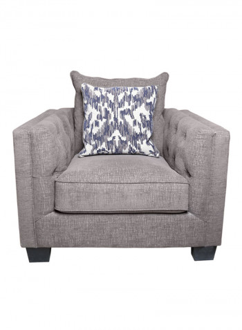 Code Single Seater Arm Chair Grey Grey 103x92x93centimeter