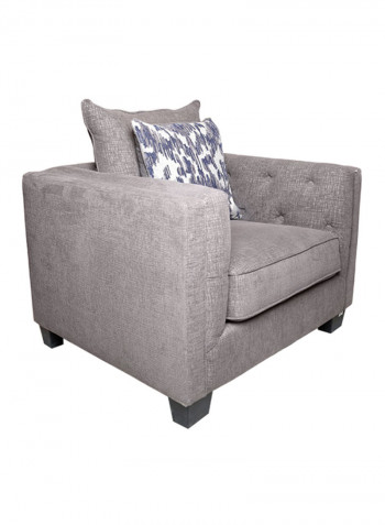 Code Single Seater Arm Chair Grey Grey 103x92x93centimeter