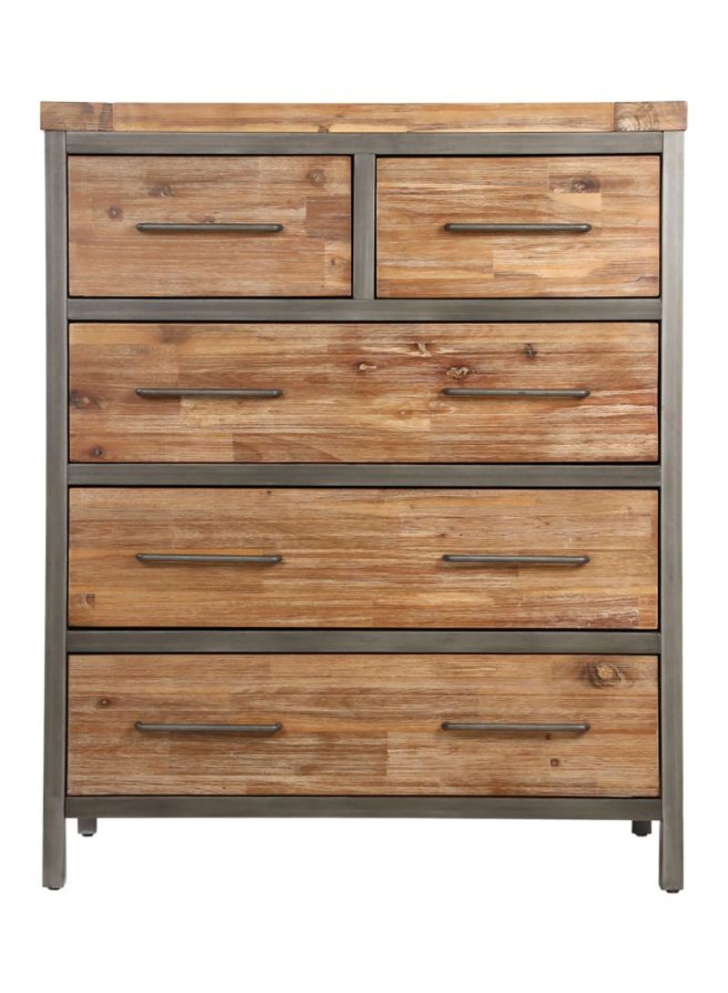 Napier Chest Of Drawers Brown 91.5x48.5x112centimeter