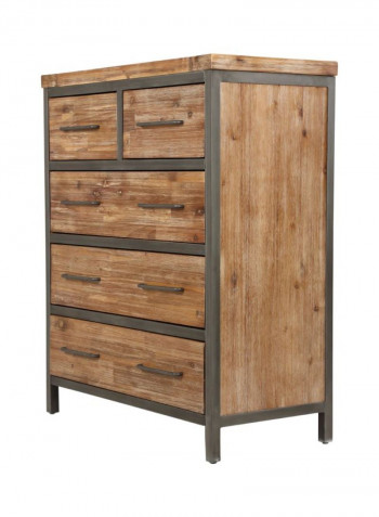 Napier Chest Of Drawers Brown 91.5x48.5x112centimeter