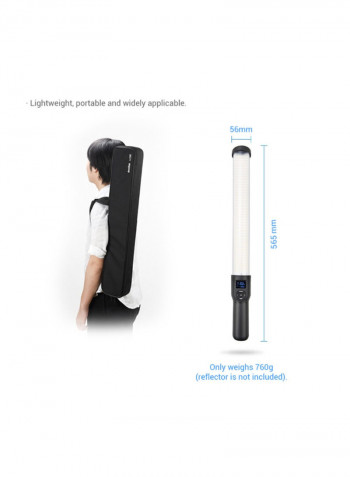 Handheld LED Ice Video Photography Light Stick Black/White
