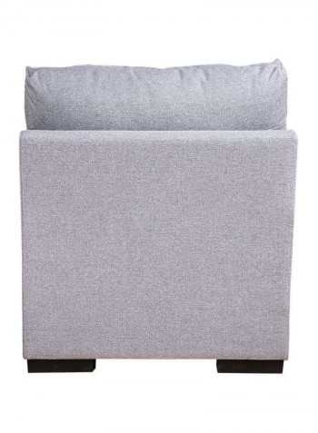 Weltex Arm Less Single Seater Sofa Silver