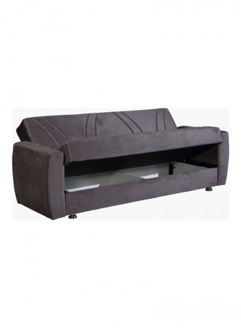 Dahlia Large Sofa Bed With Cushion Brown