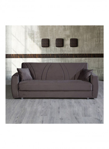 Dahlia Large Sofa Bed With Cushion Brown
