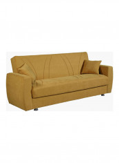 Dahlia Large Sofa Bed With Cushion Yellow