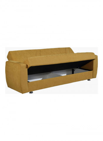 Dahlia Large Sofa Bed With Cushion Yellow