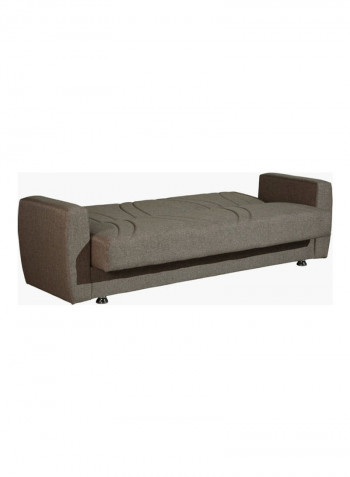 Dahlia Large Sofa Bed With Cushion Brown