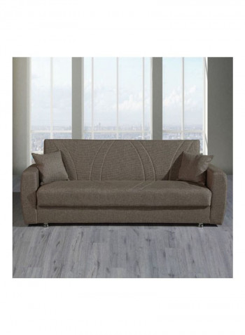 Dahlia Large Sofa Bed With Cushion Brown
