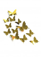 12 Piece Butterfly 3D Wall Sticker Gold reviews 12 Piece Butterfly 3D Wall Sticker Gold