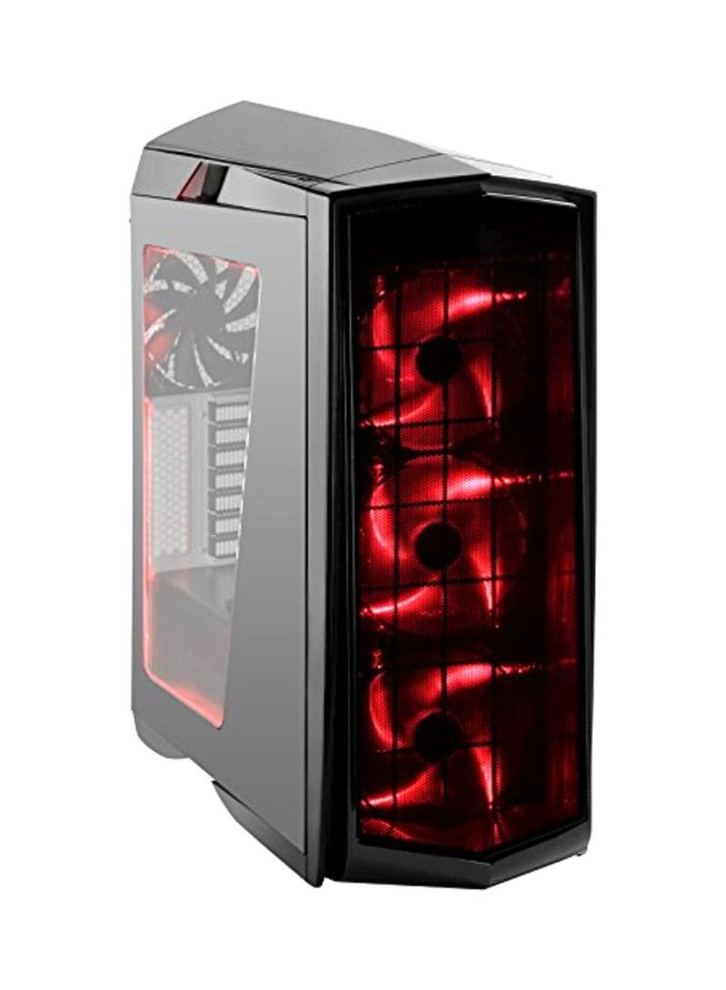 Computer Case With LED Black/Red