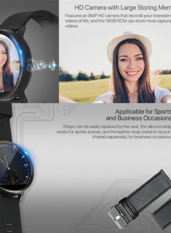 DM19 Bluetooth Sports Bracelet Watch Black