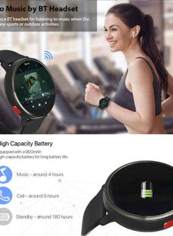 DM19 Bluetooth Sports Bracelet Watch Black