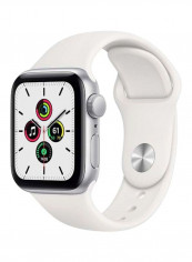 Watch SE-44 mm GPS Silver Aluminium Case with Sport Band White
