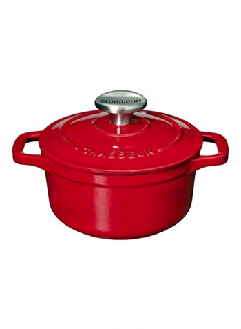 Cast-Iron Round Dutch Oven Red 8.62inch