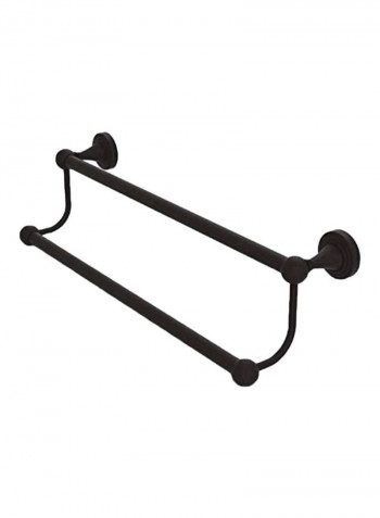 Harbor Collection Double Towel Bar Brown 24inch