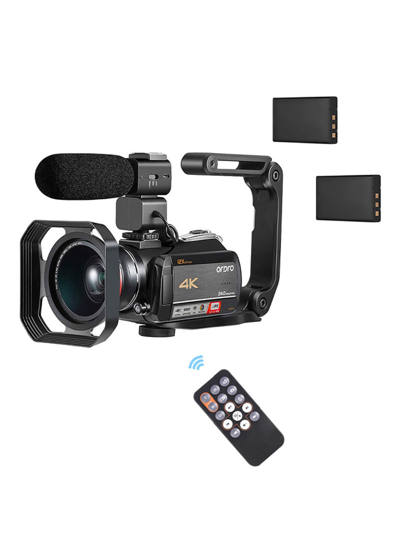 24 MP Wifi Digital Video Recorder With External Microphone And Camera Holder