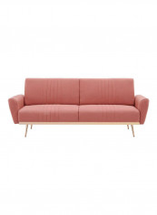 Guiller Fabric Sofabed Pink 210x83x85cm