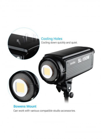 LED Video Photography Light Black