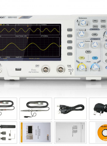 Dual Channel Digital Cathode Ray Oscilloscope multicolor 37.00X11.50X18.00cm