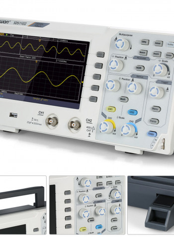 Dual Channel Digital Cathode Ray Oscilloscope multicolor 37.00X11.50X18.00cm