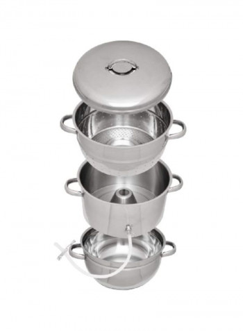 Stainless Steel Steam Juicer Silver 12x15x15inch