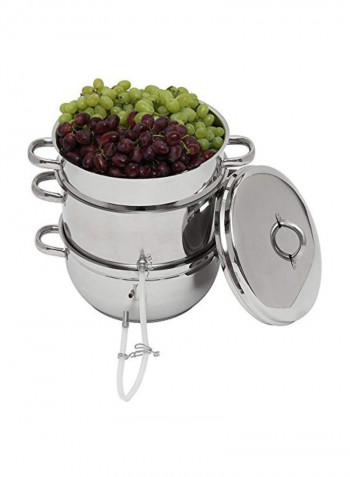 Stainless Steel Steam Juicer Silver 12x15x15inch