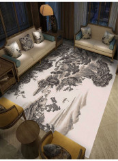 Chinese Style Living Room Carpet Multicolour 180x280centimeter