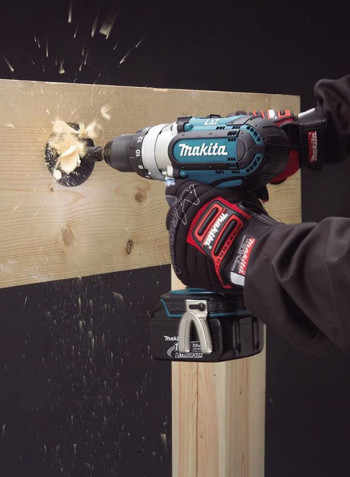 PT Makita Cordless Drill 13mm 3 Speed 18V 3.0Ah DDF451RFE/DDF451RFJ Blue/Black 23.8x7.8x25.7cm