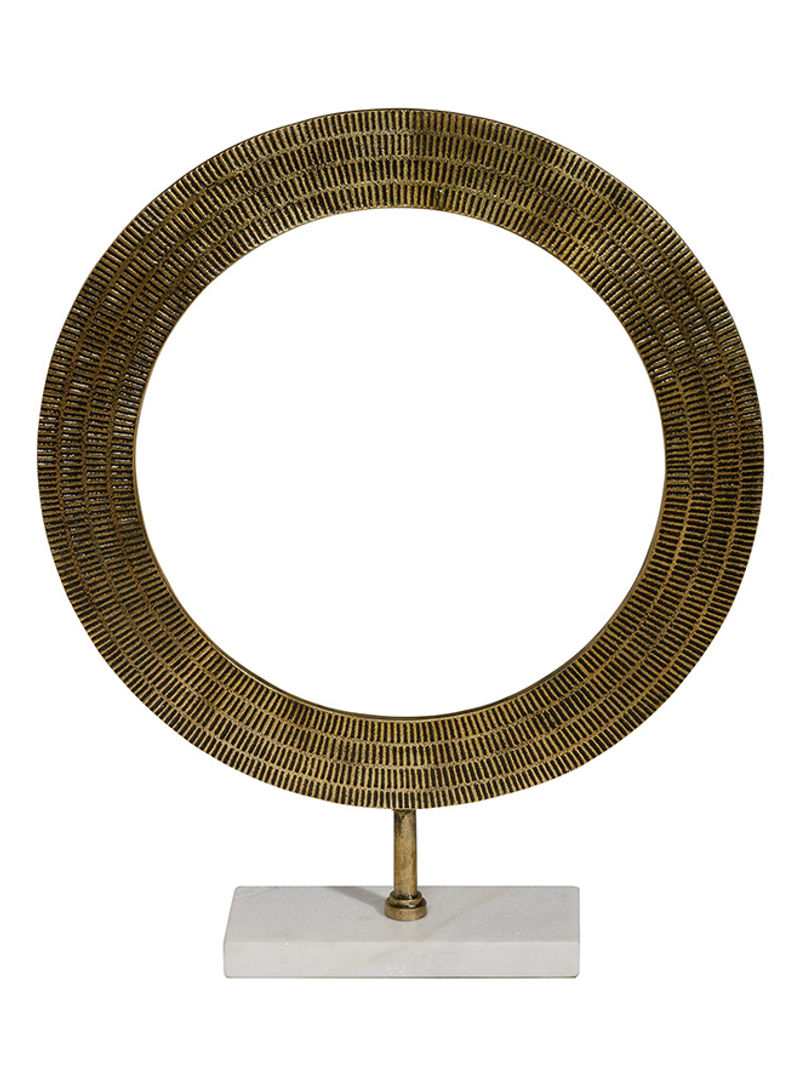 Large Devika Ring On Stand Gold 20 x 4 x 25inch