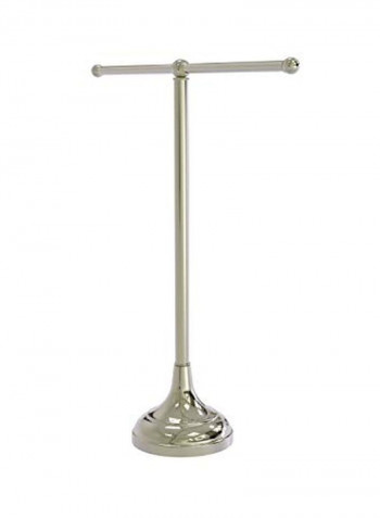 Vanity Top 2-Arm Towel Holder Polished Nickel 20x5.5inch