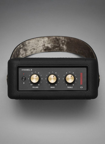 Stockwell II Portable Bluetooth Speaker Black/Brass
