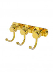 Mercury Collection 3 Position Multi Twisted Accent Decorative Hook Gold