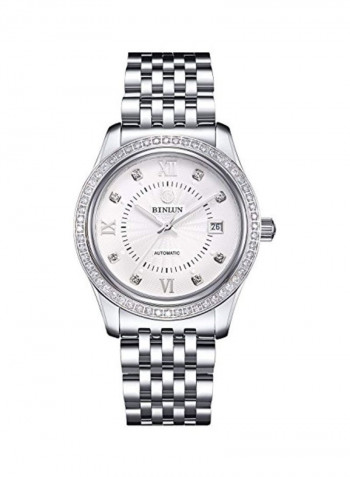 Men's Water Resistant Stainless Steel Analog Watch BL0018G-SSW-ADS