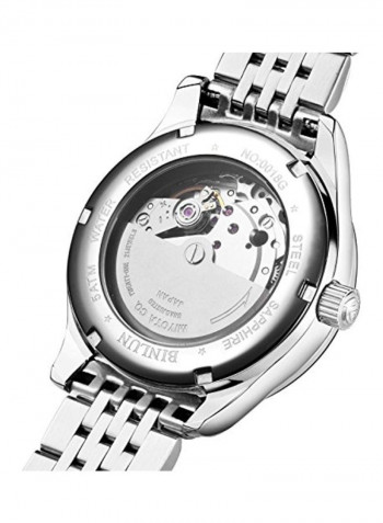 Men's Water Resistant Stainless Steel Analog Watch BL0018G-SSW-ADS