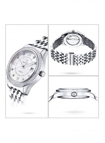 Men's Water Resistant Stainless Steel Analog Watch BL0018G-SSW-ADS