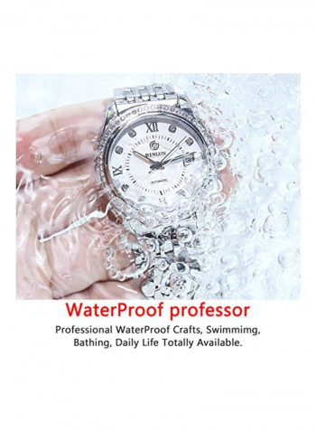 Men's Water Resistant Stainless Steel Analog Watch BL0018G-SSW-ADS