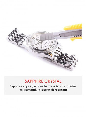 Men's Water Resistant Stainless Steel Analog Watch BL0018G-SSW-ADS