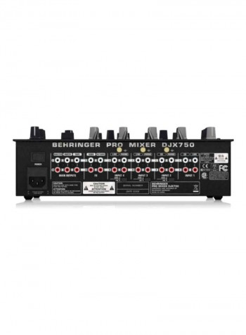 Professional 5-Channel DJ Mixer DJX750 Black/Grey