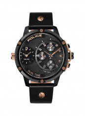 Men's Leather Strap Chronograph Wrist Watch P 15660JSB-02