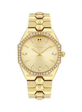 Women's Montaria Gold Plated Analog Watch P 16038BSG-22M