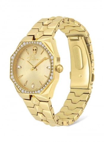 Women's Montaria Gold Plated Analog Watch P 16038BSG-22M