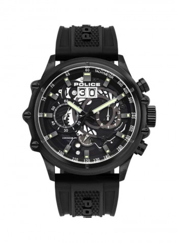 Men's Silicone Chronograph Wrist Watch P 16018JSB-02P