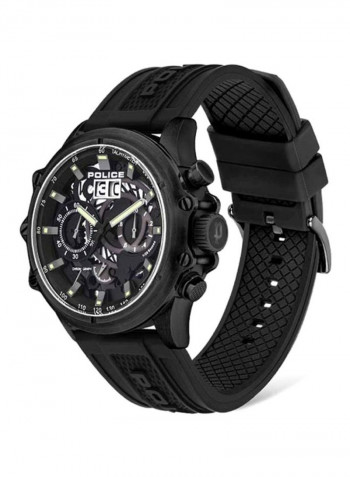 Men's Silicone Chronograph Wrist Watch P 16018JSB-02P