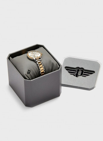 Women's Stainless-Steel Analog Wrist Watch P 16043BSTG-04M