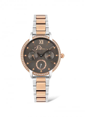Women's Stainless Steel Analog Wrist Watch P 16043BSTR-39M