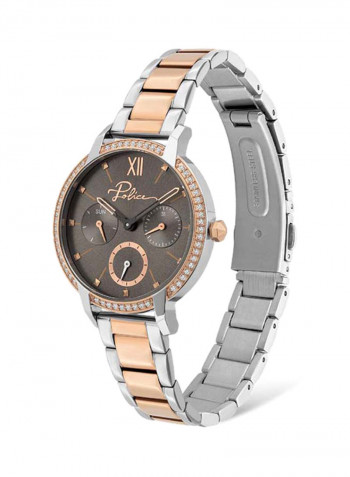 Women's Stainless Steel Analog Wrist Watch P 16043BSTR-39M