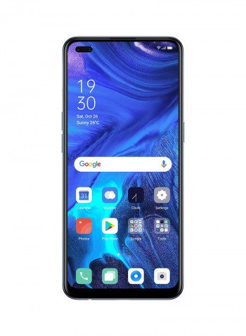 Reno 4 Dual SIM Galactic Blue 8GB RAM 128GB 4G LTE - KSA Version